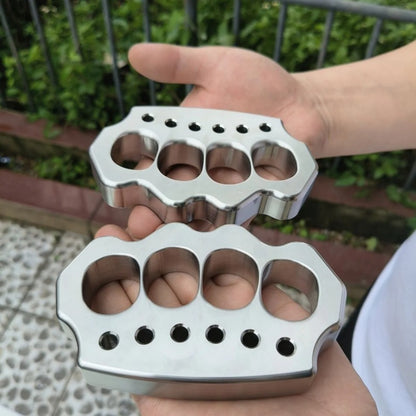 Solid Steel Knuckle Duster - Defense Tool