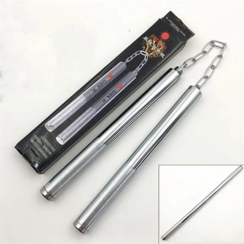 Steel 2-in-1 Nunchaku - Outdoor Self-Defense Tool