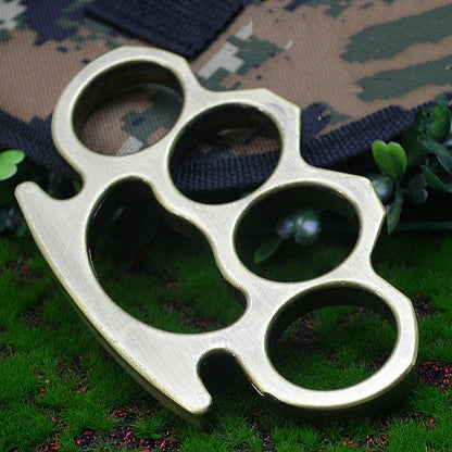 Thickened Metal Brass Knuckles Duster - Four Finger Defender