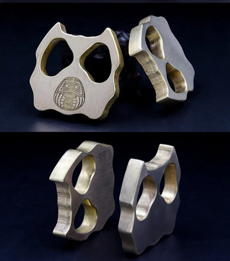 Brass Knuckle Duster - Pet Shape Defense Tool