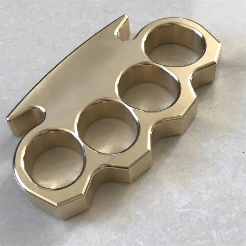 Solid Brass Knuckle Duster - Self-Defense EDC Tool