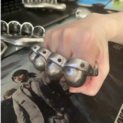 Left & Right Hand Steel Knuckle Duster - Self-Defense EDC Tool