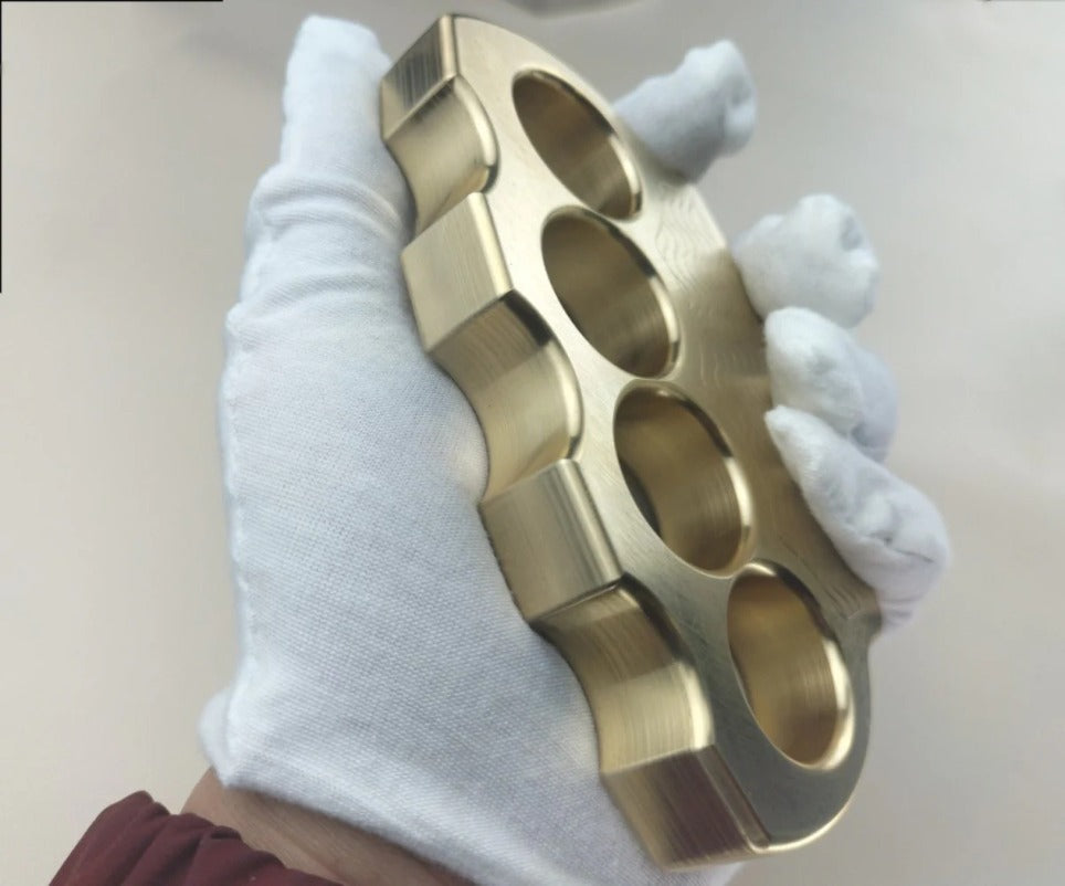 Solid Pure Brass Knuckle Duster - Self-Defense Gear