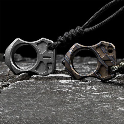 Single Finger Titanium Knuckle Duster Pendant