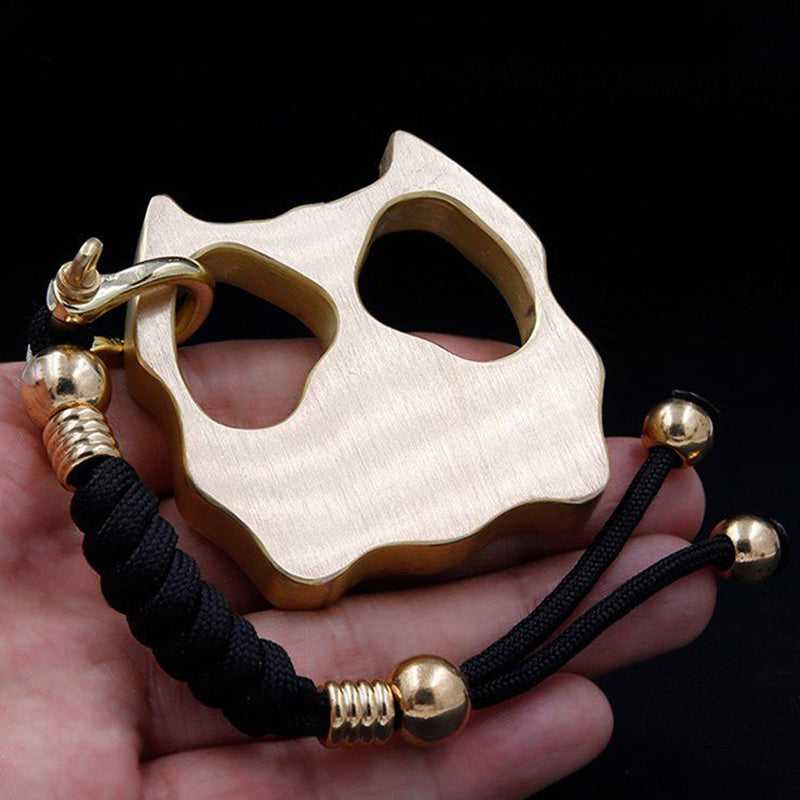 Brass Knuckle Duster - Pet Shape Defense Tool