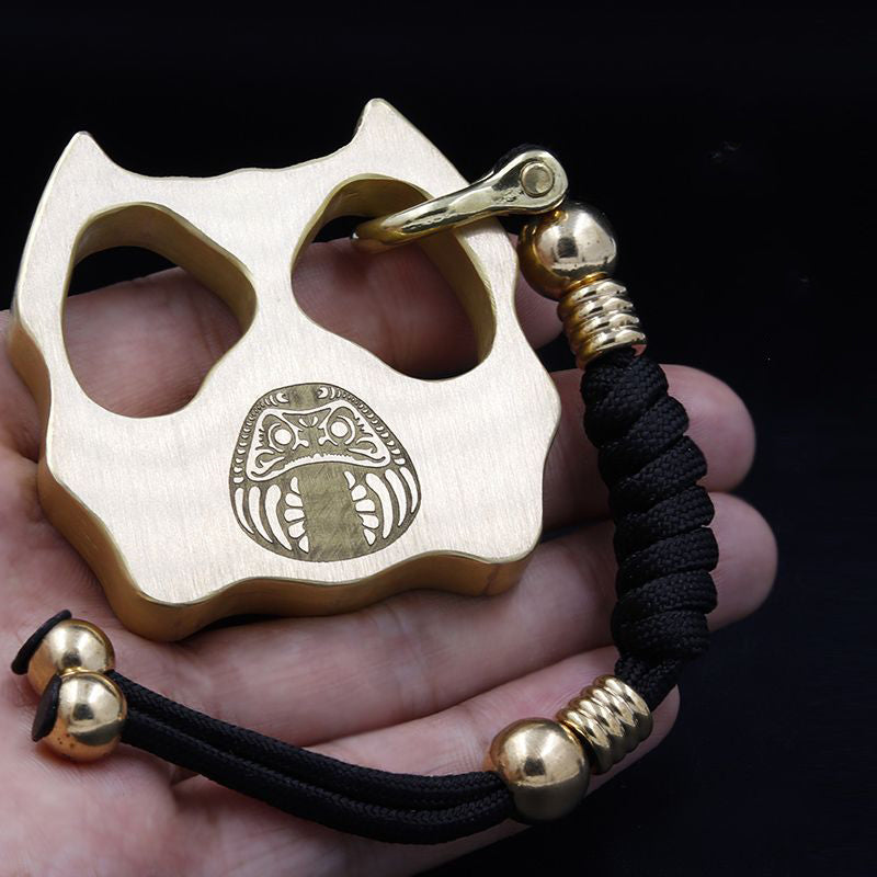 Brass Knuckle Duster - Pet Shape Defense Tool