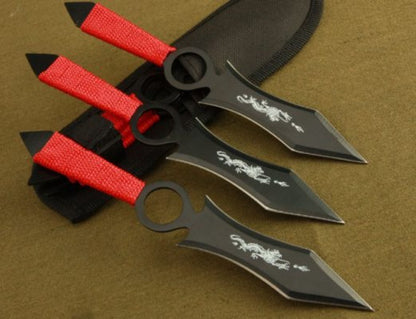 Hunting Defense Dart Outdoor Camping Tactical Knife 3PCS