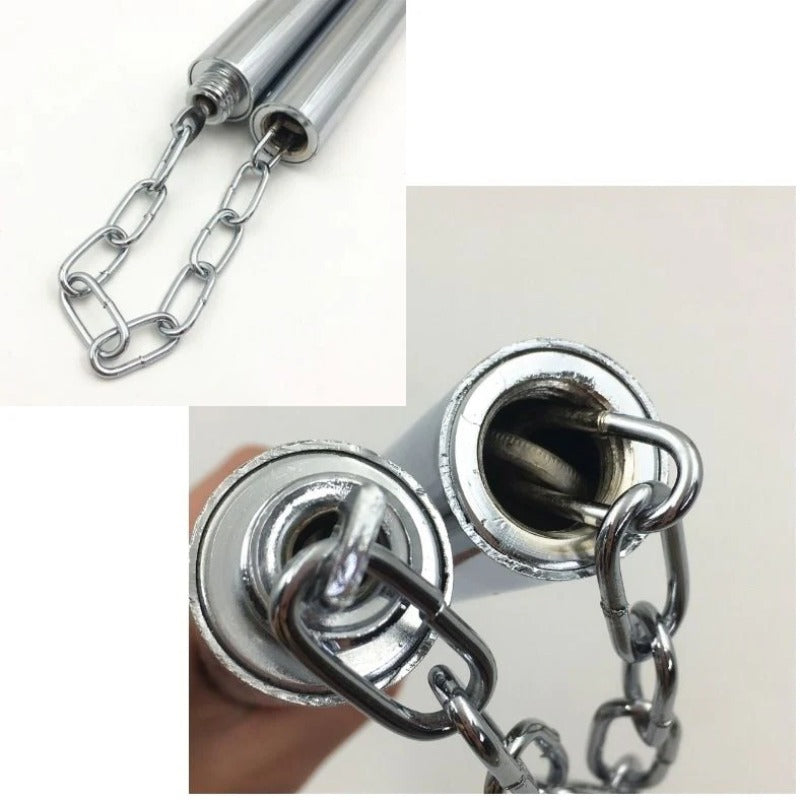 Steel 2-in-1 Nunchaku - Outdoor Self-Defense Tool