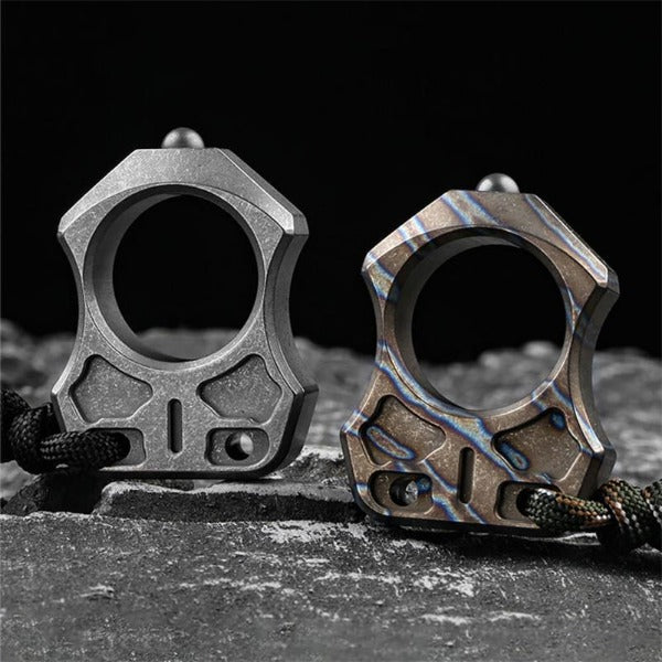 Single Finger Titanium Knuckle Duster Pendant