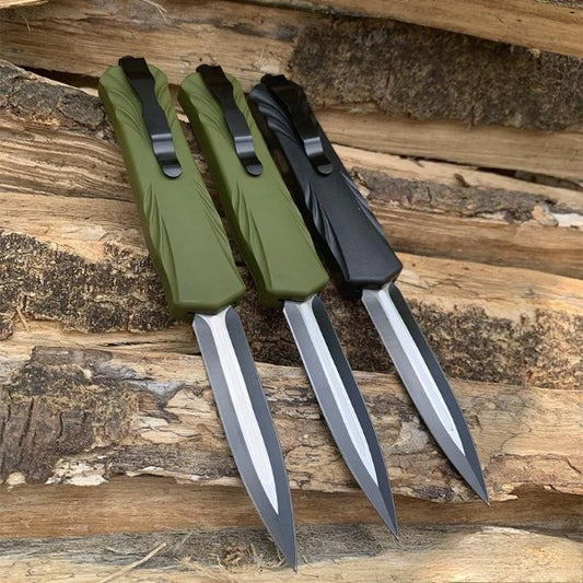 Tactical EDC Knife Outdoor Camping Hiking Auto Pocket Knife Tool