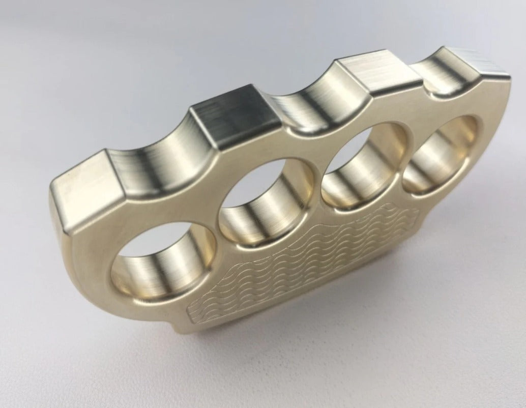 Solid Pure Brass Knuckle Duster - Self-Defense Gear