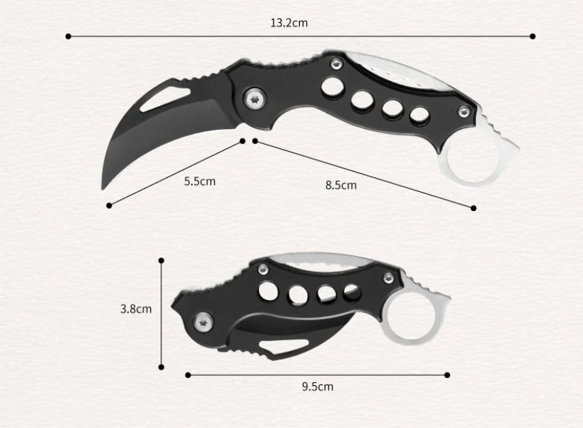 Portable Claw Folding Blade Outdoor Survival Knife EDC Tool