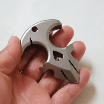 Mini Titanium Knuckle Duster - Ferramenta de autodefesa EDC