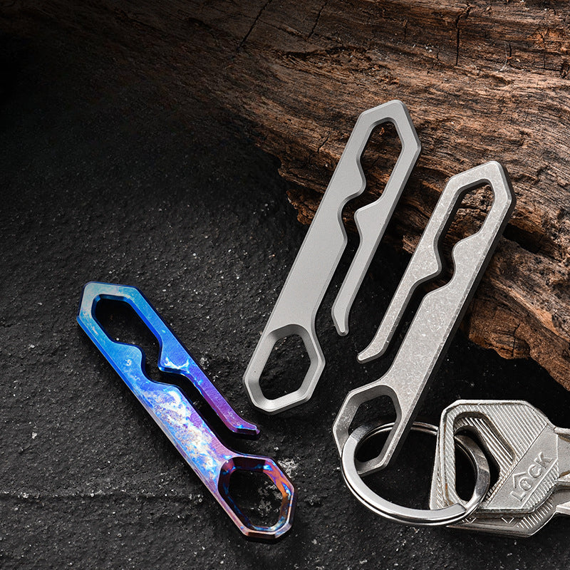 Titanium ClipMaster: EDC Belt & Key Hook