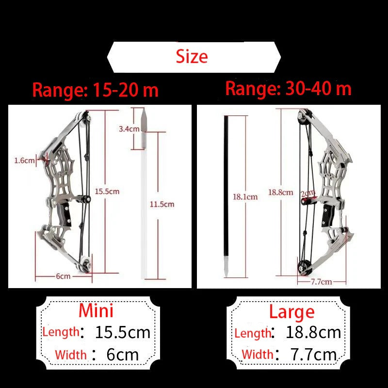 Mini Bow and Arrow - Pocket Compound Bow Set