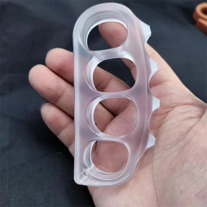 Grande Ervilha Não Metálica Knuckle Duster - Ferramenta de Autodefesa