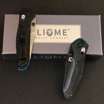 Liome Dual Color G10 Grip Folding Blade Outdoor Tactical Knife EDC Tool