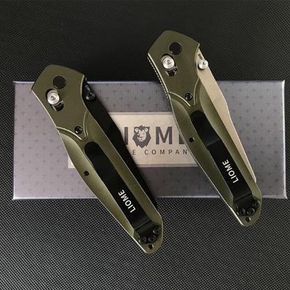 Liome Aluminum Grip Folding Blade Outdoor Hunting Knife EDC Tool