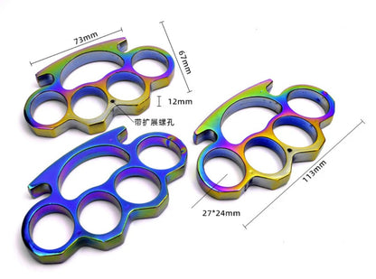 ColorGuard: Metal Brass Knuckle Duster & Tiger Fist Buckle