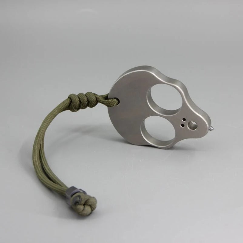 Alien Titanium Knuckle Duster - Portable Self-Defense Tool