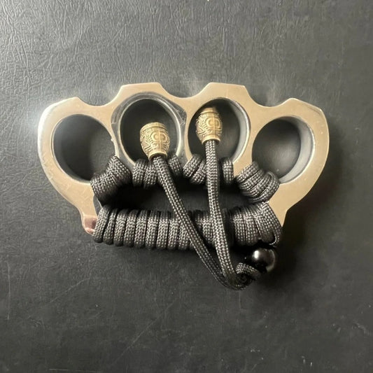 Solid Steel Knuckle Duster - Self-Defense EDC Tool