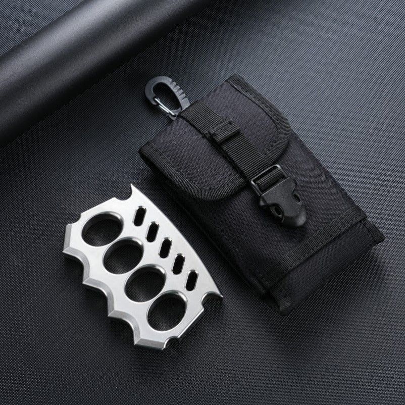 Solid Steel Knuckle Duster - Emergency Combat Tool