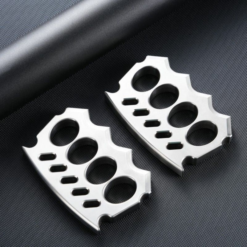 Solid Steel Knuckle Duster - Emergency Combat Tool