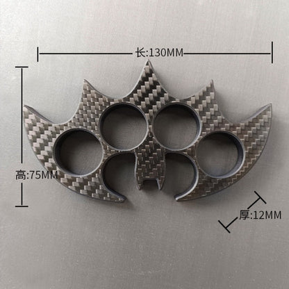 Multi-Style Carbon Fiber Knuckle Duster - Security EDC Tool