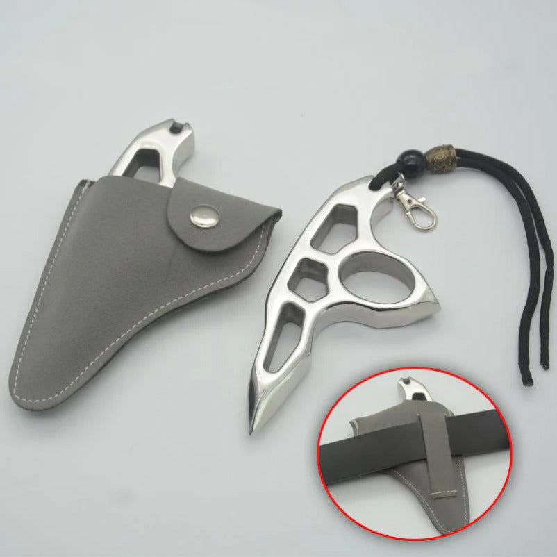 Thickened Pure Steel Knuckle Duster - Emergency Defender