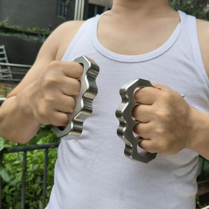 Solid Steel Knuckle Duster - Defense Tool