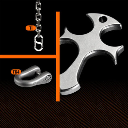 Titanium Knuckle Duster Self-Defense EDC Decoration