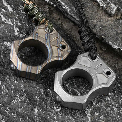 Single Finger Titanium Knuckle Duster Pendant