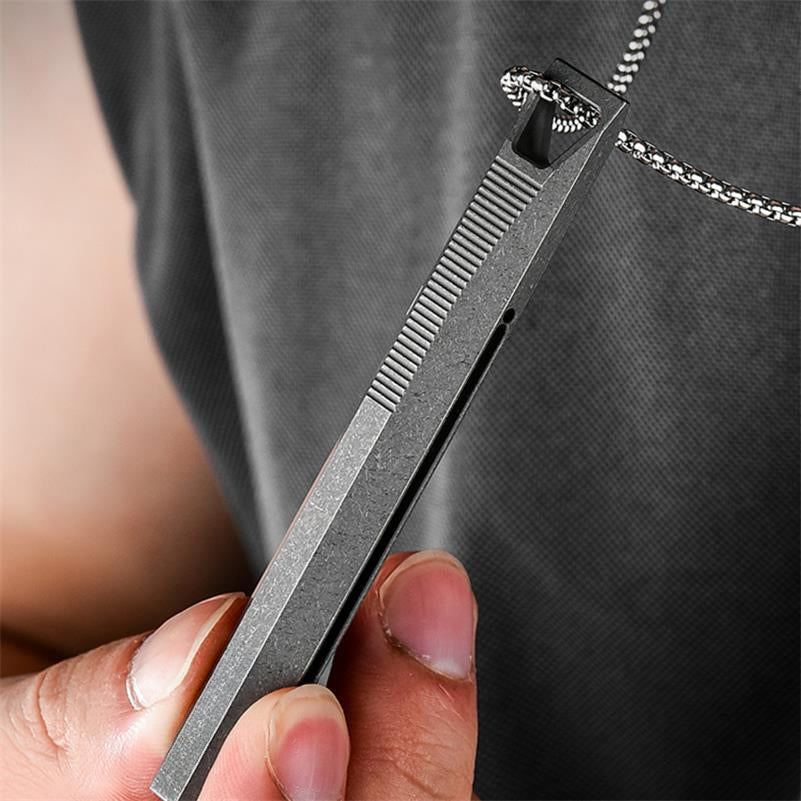 Titanium Alloy Tactical Pen Slide Decompression