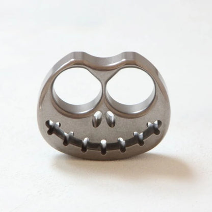 TC4 Titanium Solid Pumpkin Knuckle Duster - Self-Defense Tool