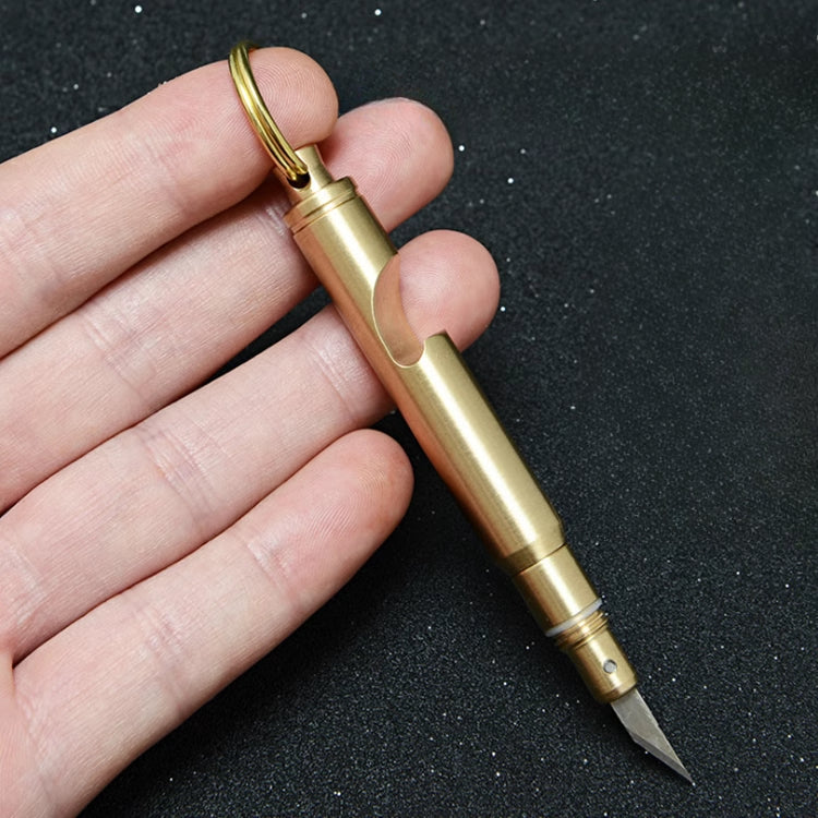 Brass Tactical Mini Hidden Sharp Edge Blade Knife