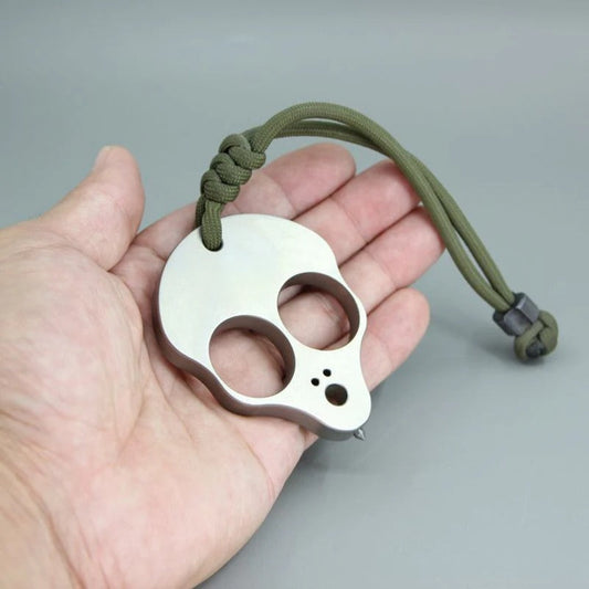 Alien Titanium Knuckle Duster - Portable Self-Defense Tool