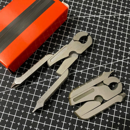 Stainless Steel Multi-Tool Folio with Keychain