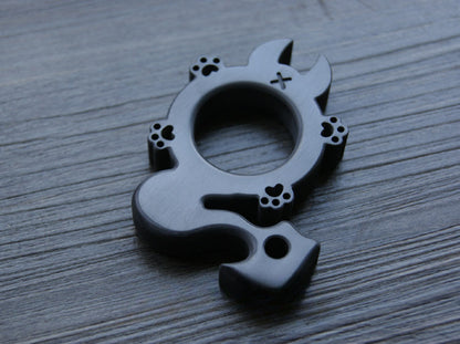 Zirconium Dragon Cat Titanium MultiTool Necklace Knuckle Duster