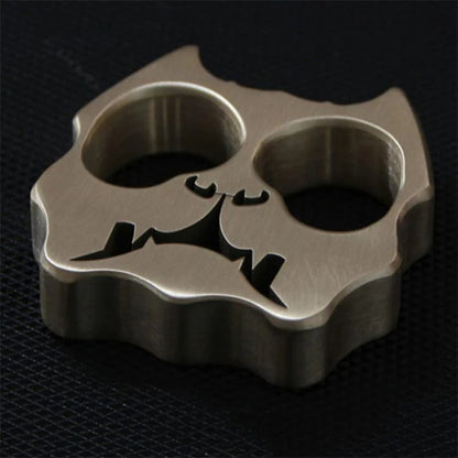 Exquisite Dog Head Brass Knuckle Duster - Self-Defense Tool