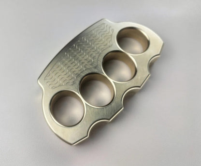 Solid Pure Brass Knuckle Duster - Self-Defense Gear