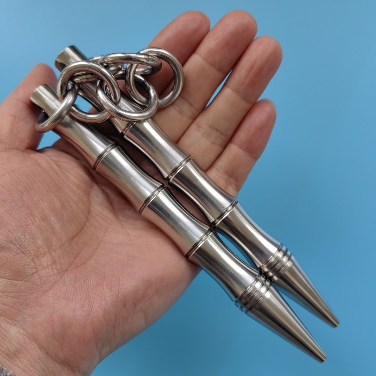 Solid Steel Nunchaku Portable Self-defense