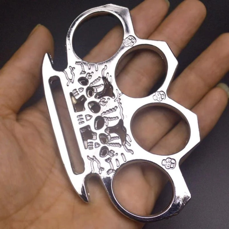 GhostGuard: Solid Brass Knuckles Duster & Window Breaker