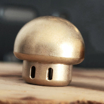 Brass Mushroom Knuckle - Pendant Knife DIY Tool