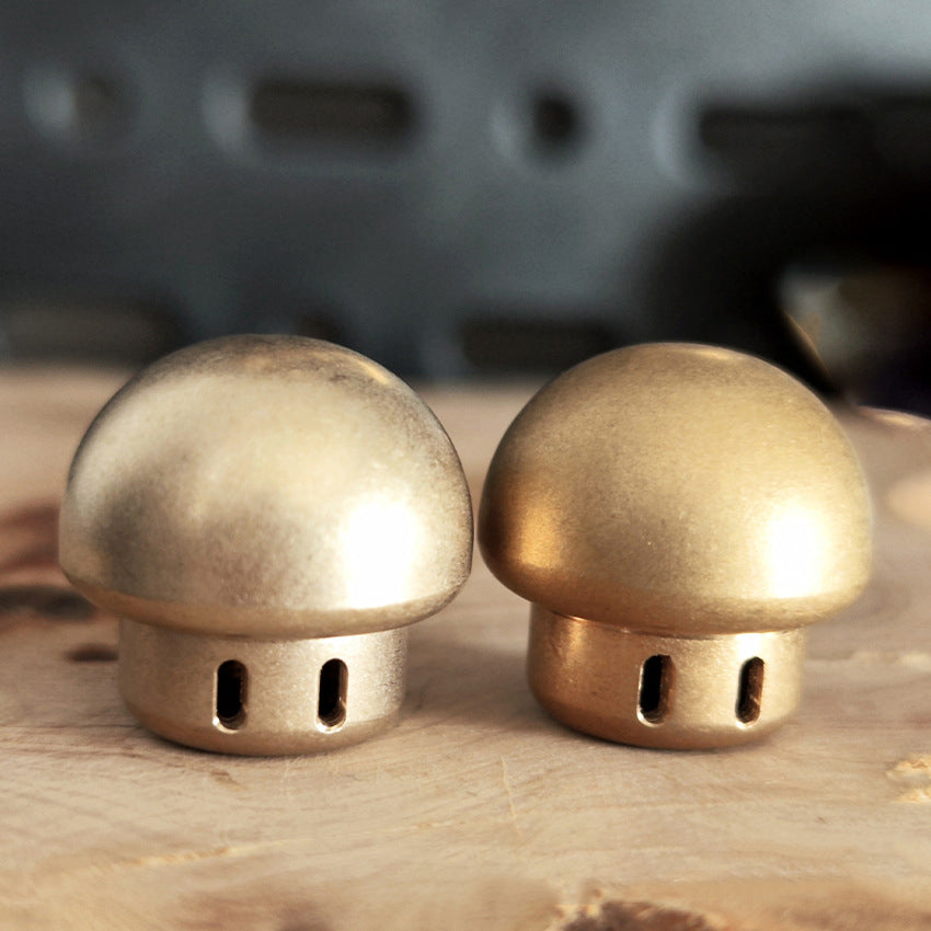 Brass Mushroom Knuckle - Pendant Knife DIY Tool