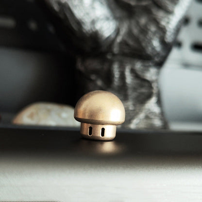 Brass Mushroom Knuckle - Pendant Knife DIY Tool