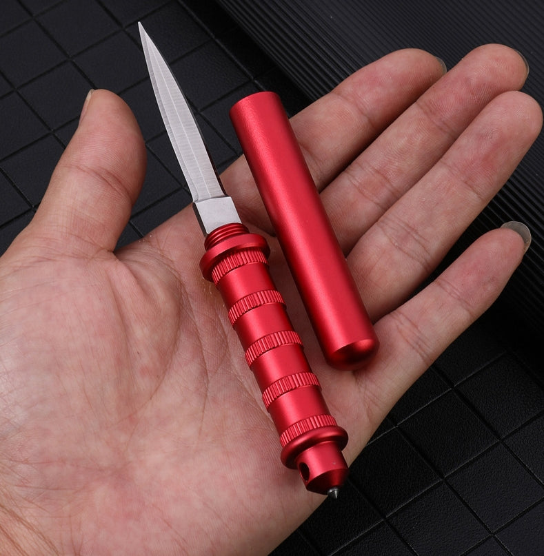 Mini Tactical Pocket Knife Survival Keychain Defense EDC Tool